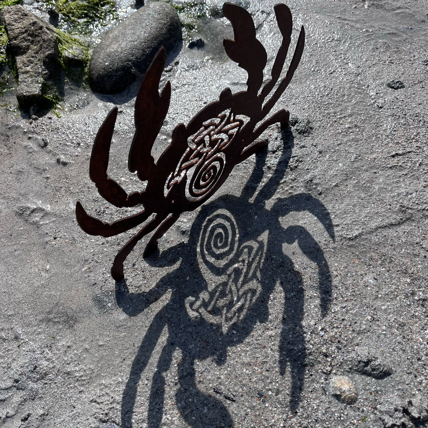Native Irish Crab metal sculpture