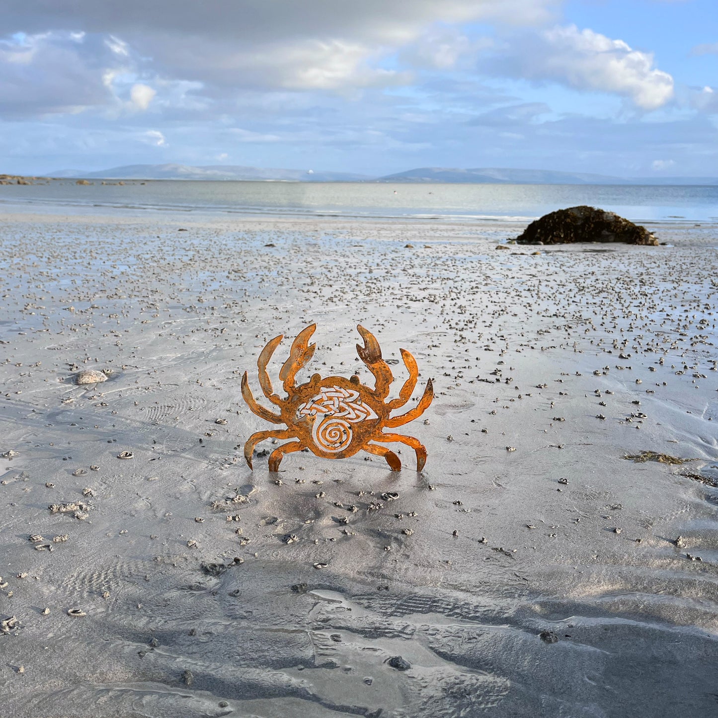 Native Irish Crab metal sculpture