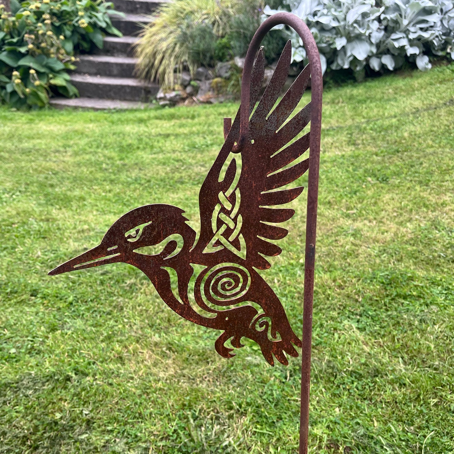 Native Irish Kingfisher metal sculpture