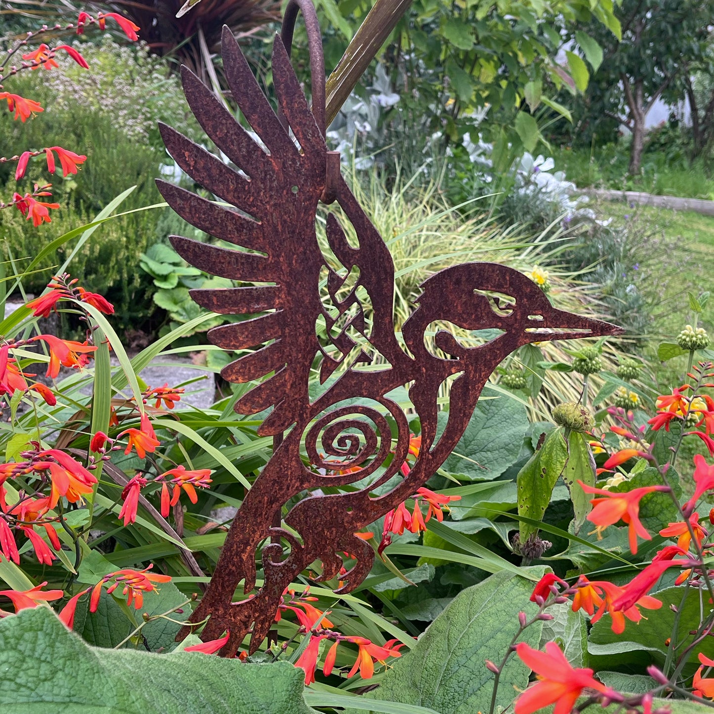 Native Irish Kingfisher metal sculpture