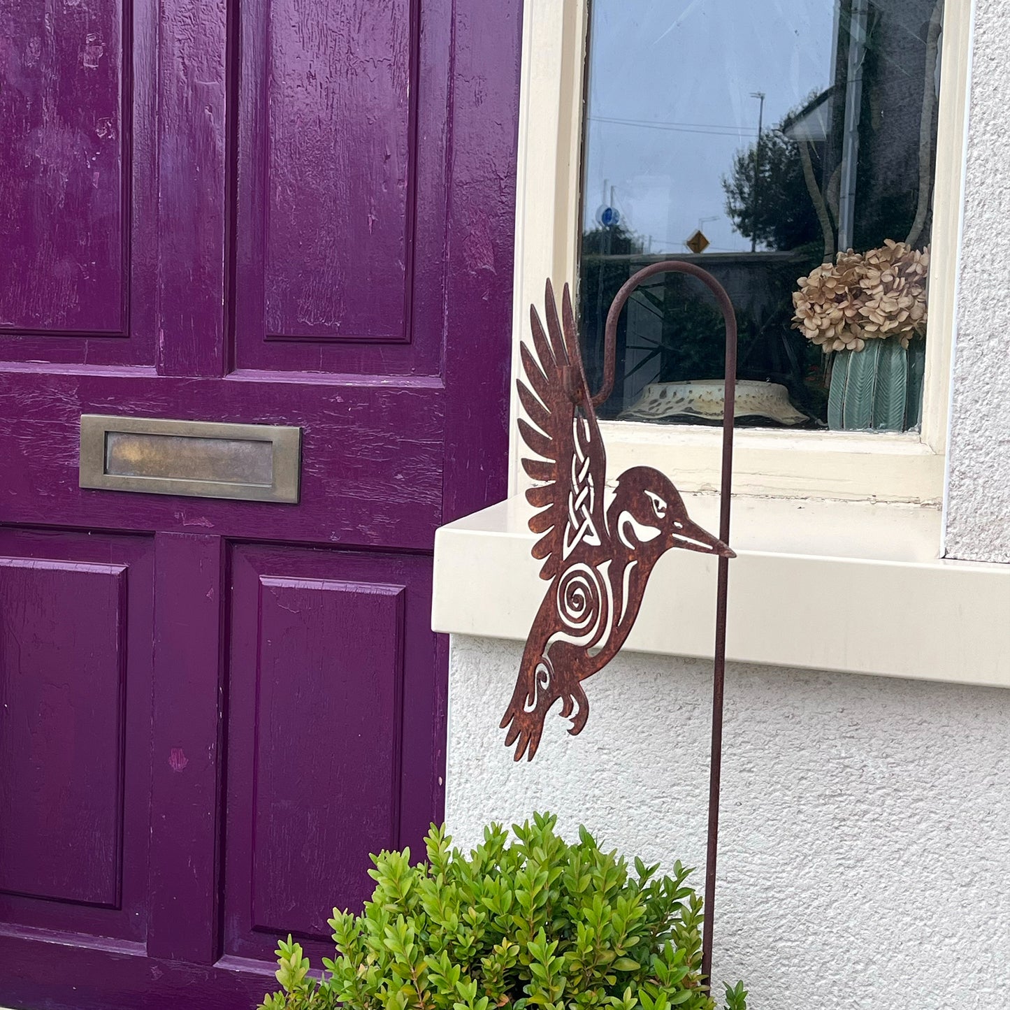 Native Irish Kingfisher metal sculpture