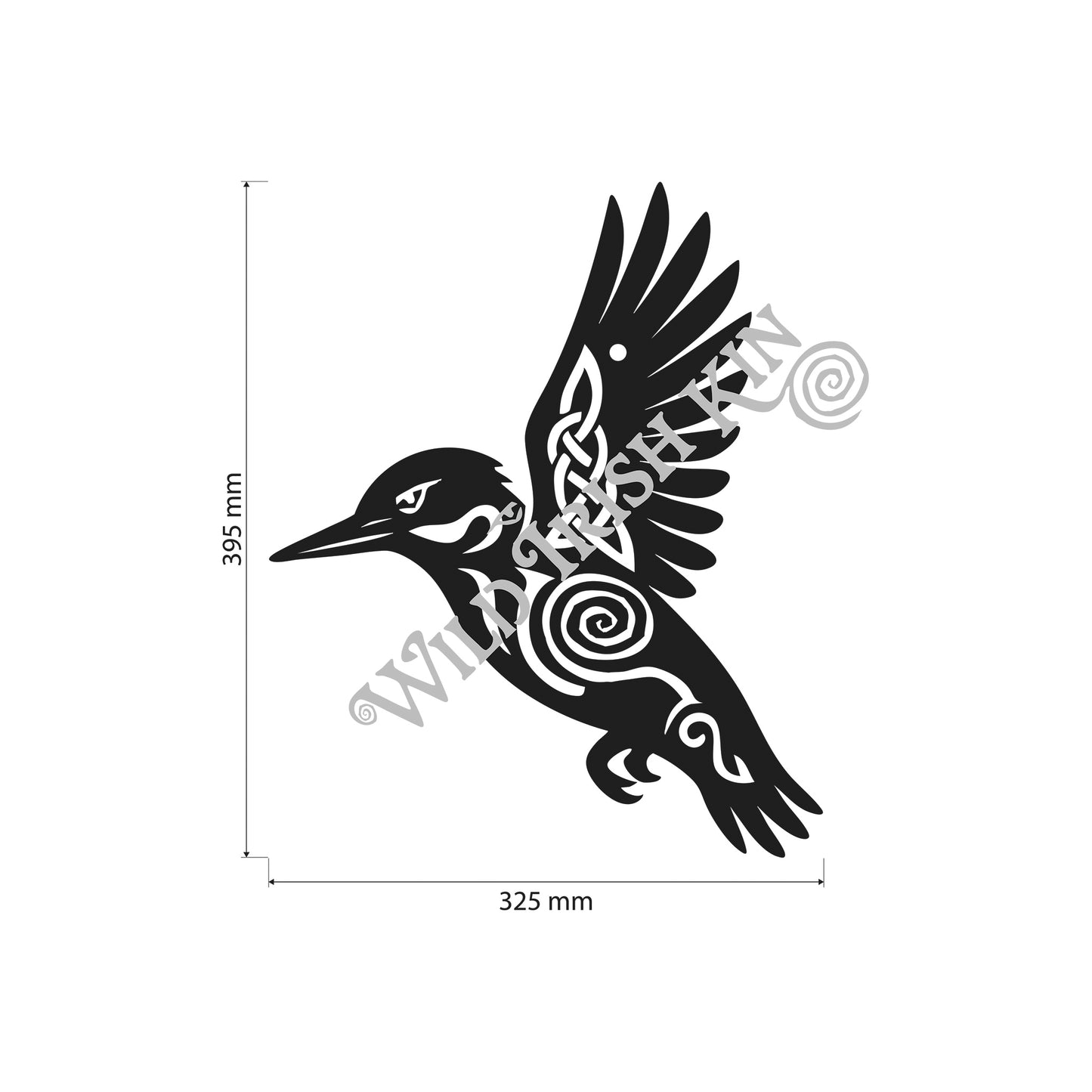 Native Irish Kingfisher metal sculpture