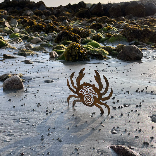 Native Irish Crab metal sculpture