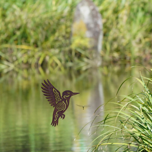 Native Irish Kingfisher metal sculpture